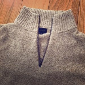 J crew half zip turtleneck merino wool sweater
